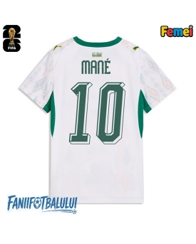 Senegal Sadio Mane #10 Echipament de Fotbal Replică Mondial 2026 Femei Acasa